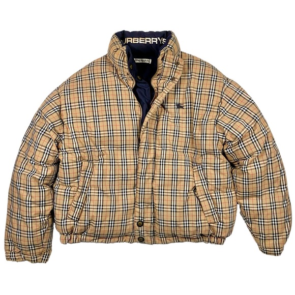 Burberry Other - Men’s Burberry Plaid Check Monogram Goose Down Reversible Puffer Jacket